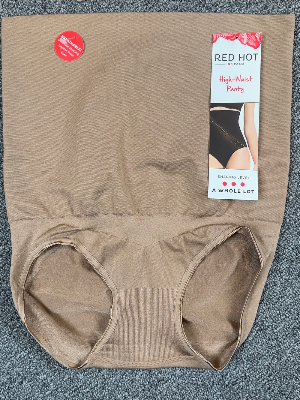 SPANX Red Hot High-Waist Shaping Panty — Tan